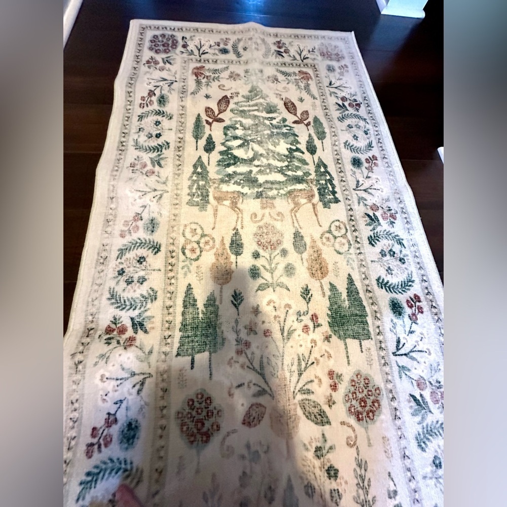 SOLD OUT Ruggable Juniper Runner Rug 2.5x12 Washable Botanical - Picture 12 of 16